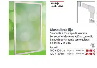 Bauhaus Mosquitera Fija 100 x 100 cm oferta