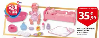 Alcampo Mega conjunto bebé bañera cama y accerios oferta