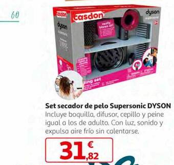 Alcampo Set secador de pelo supersonic dyson oferta
