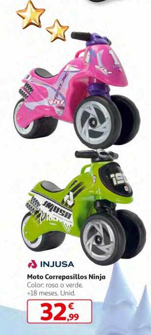 Alcampo Injusa moto correpasillos ninja oferta