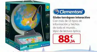 Alcampo Globo terráqueo interactivo oferta