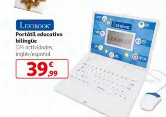 Alcampo Portátil educativo bilingüe oferta