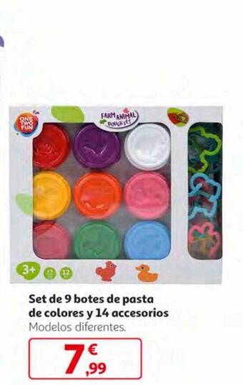 Alcampo Set de 9 botes de pasta de colores y 14 accesorios oferta