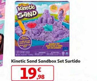 Alcampo Kinetic sand sandbox set surtido oferta