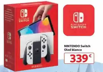 Alcampo Nintendo switch oled blanca oferta