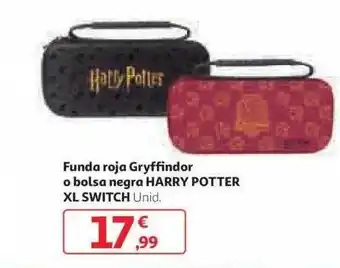 Alcampo Funda roja gryffindor o bolsa negra harry potter xl switch oferta