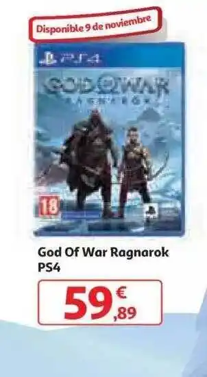 Alcampo God of war ragnarok ps4 oferta