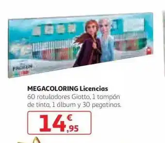 Alcampo Megacoloring licencias oferta