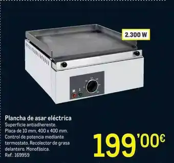 Makro Plancha de asar eléctrica oferta