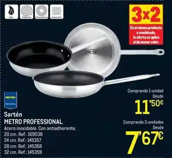 Makro Sartén metro professional oferta