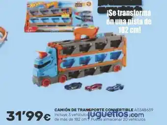 Juguettos Camión de transporte convertible oferta