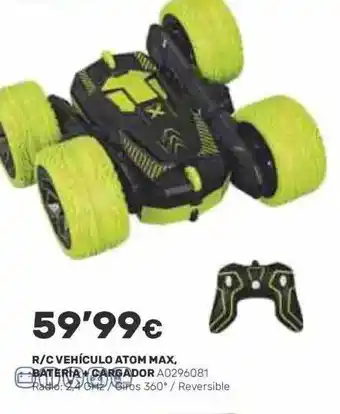 Juguettos R c vehiculo atom max bateria + cargador oferta