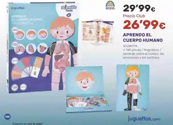 Juguettos Aprendo el cuerpo humano oferta