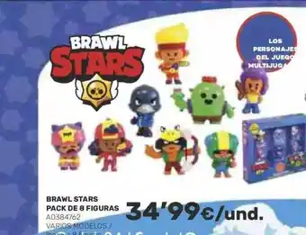 Juguettos Brawl stars pack de 8 figuras oferta