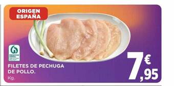 Hipercor Filetes de pechuga de pollo kg oferta
