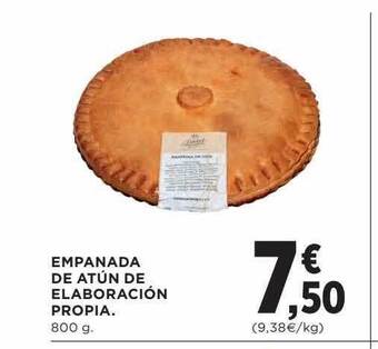Hipercor Empanada de atún de elaboración propia oferta