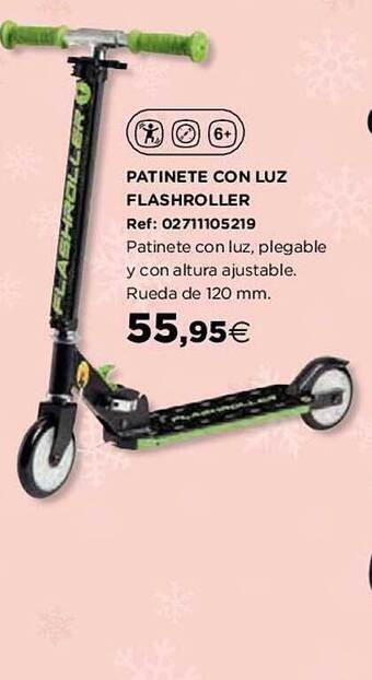 Hipercor Patinete con luz flashroller oferta