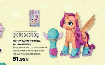 Hipercor Sunny canta y patina oferta