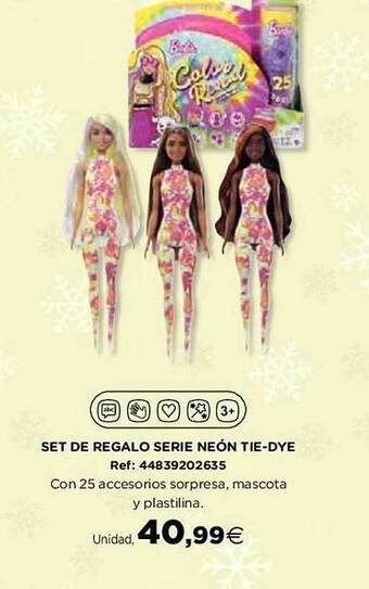 Hipercor Set de regalo serie neón tie-dye oferta