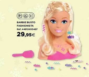 Hipercor Barbie busto fashionista oferta