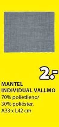 JYSK Mantel individual vallmo oferta