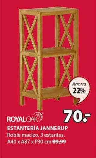 JYSK Royaloak estanteria jannerup oferta