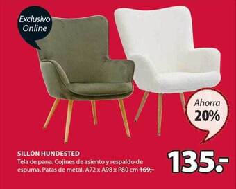 JYSK Sillón hundested oferta