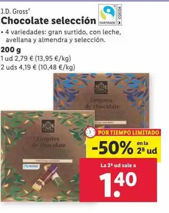 Lidl J.d. gross chocolate selección oferta