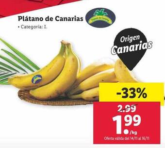 Plátano de canarias
