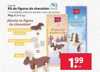 Lidl Favorina kit de figuras de chocolate oferta