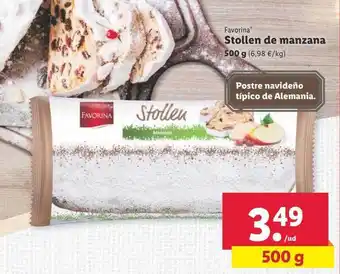 Lidl Favorina stollen de manzana oferta