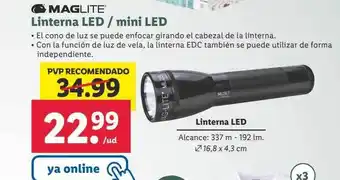 Lidl Maglite linterna led mini led oferta