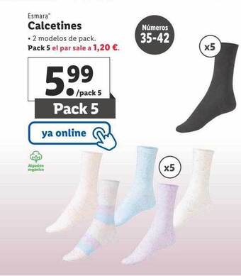 Lidl Esmara calcetines oferta