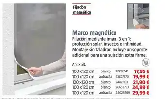 Bauhaus Marco Magnético 100 x 120cm oferta