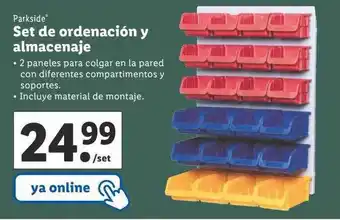 Lidl Parkside set de ordenación y almacenaje oferta