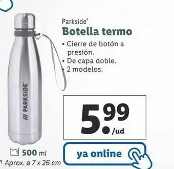 Lidl Parkside botella termo oferta