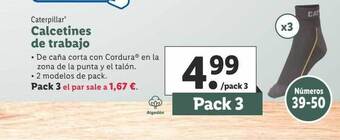 Lidl Caterpillar calcetines de trabajo oferta