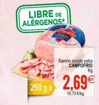 Plenus Supermercados Xamón cocido extra campofrio oferta