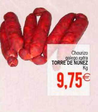 Plenus Supermercados Chourizo galego extra torre de nunez oferta
