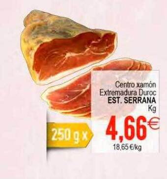 Plenus Supermercados Centro xamón extremadura duroc est serrana kg oferta
