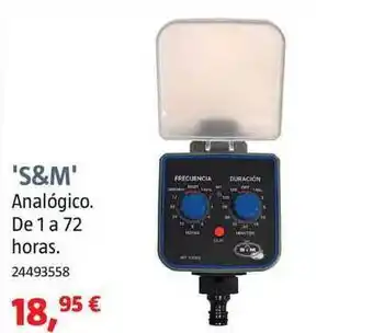 Bauhaus S&m Analógico De 1 A 72 Horas oferta