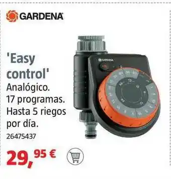 Bauhaus Easy Control Analógico 17 Programas Hasta 5 Riegos Por Día oferta