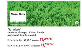 Bauhaus Varadero Rollo de 1 x 5 m oferta