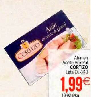 Plenus Supermercados Atún en aceite vexetal cortizo oferta