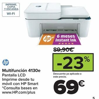 Carrefour Hp multifunción 4130e oferta