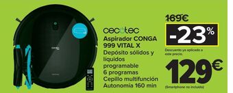 Carrefour Cecotec aspirador conga 999 vital x oferta