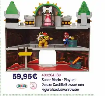 Panre Super mario - playset deluxe castillo bowser con figura exclusiva bowser oferta