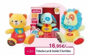 Panre Peluche luz&sonido 3 surtido oferta