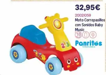 Panre Moto correpasillos con sonidos baby music oferta