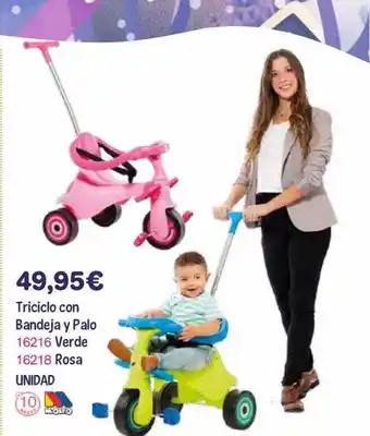 Panre Triciclo con bandeja y palo oferta